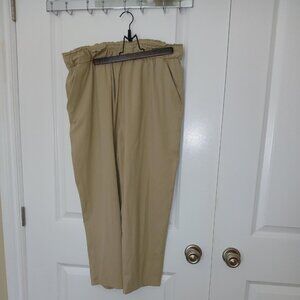 beige lululemon on the fly pants